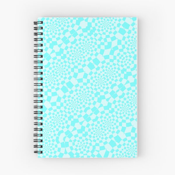 Item preview, Checkered blue white kaleidoscopic pattern 2 designed and sold by LittleCountess.