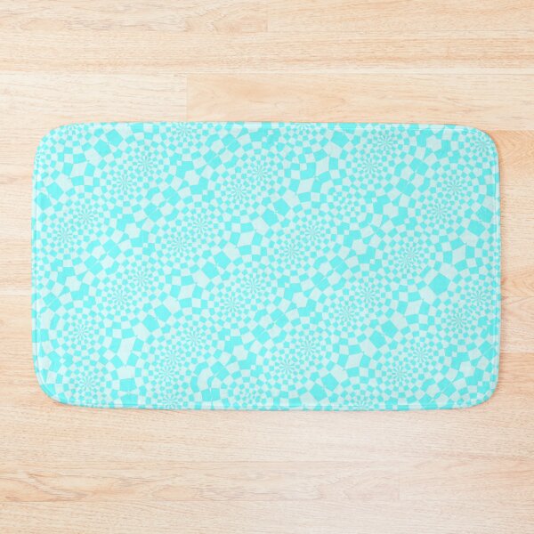 Item preview, Checkered blue white kaleidoscopic pattern 2 designed and sold by LittleCountess.