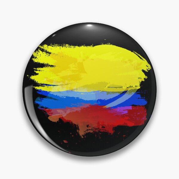 Item preview, Colombia Flag in Grunge Paint Style designed and sold by Store-Designify.