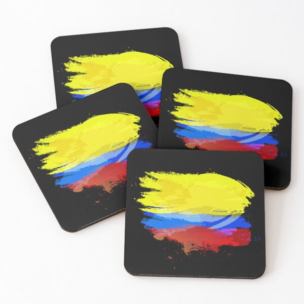 Item preview, Colombia Flag in Grunge Paint Style designed and sold by Store-Designify.