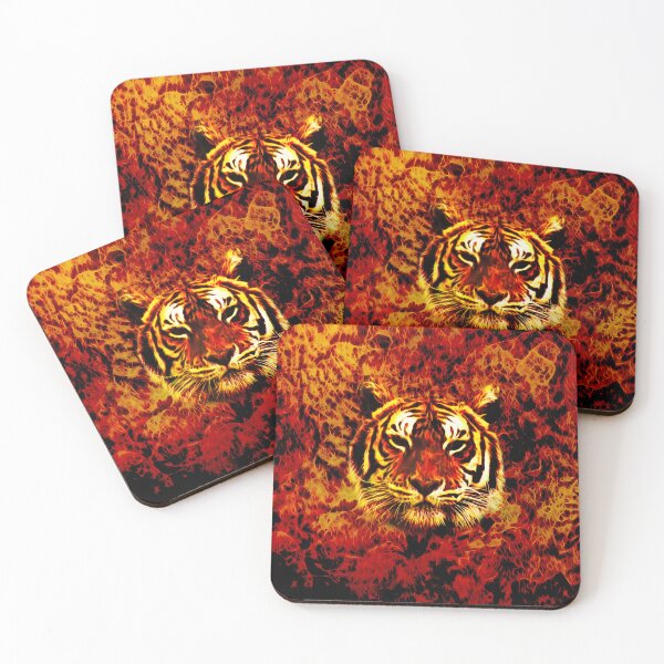 Item preview, Abstract tiger portrait designed and sold by Guardi71.