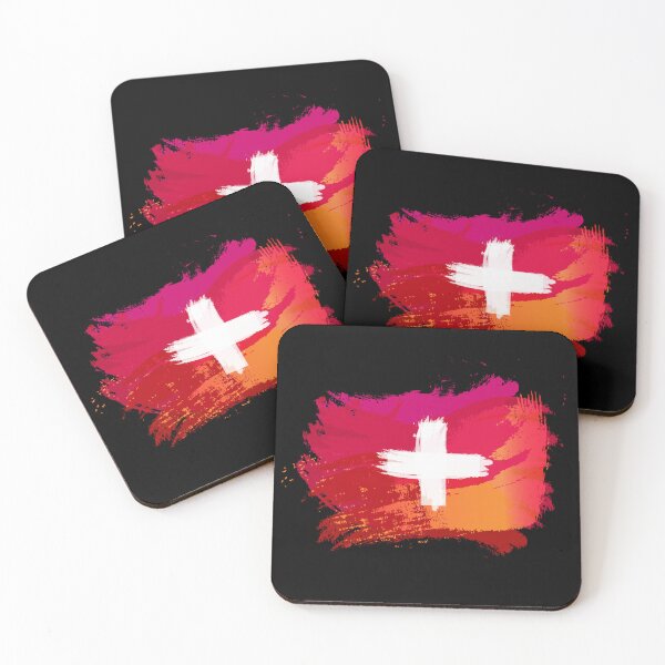 Item preview, Switzerland Flag in Grunge Paint Style designed and sold by Store-Designify.