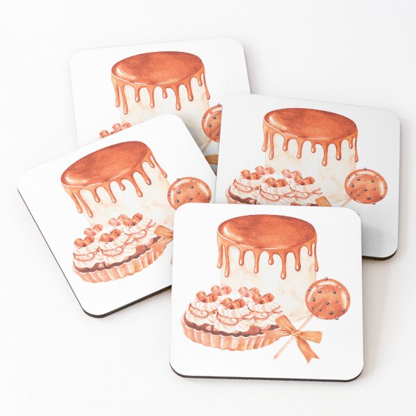 Item preview, Caramel sweets. Watercolor illustration. designed and sold by Trilisti.