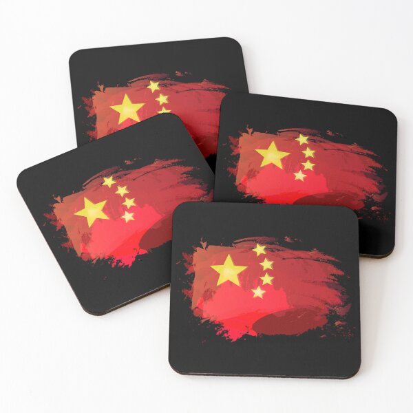 Item preview, China Flag in Grunge Paint Style designed and sold by Store-Designify.