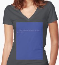 Commodore 64 Computer Screen #retro Women's Fitted V-Neck T-Shirt