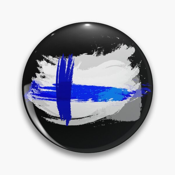 Item preview, Finland Flag in Grunge Paint Style designed and sold by Store-Designify.