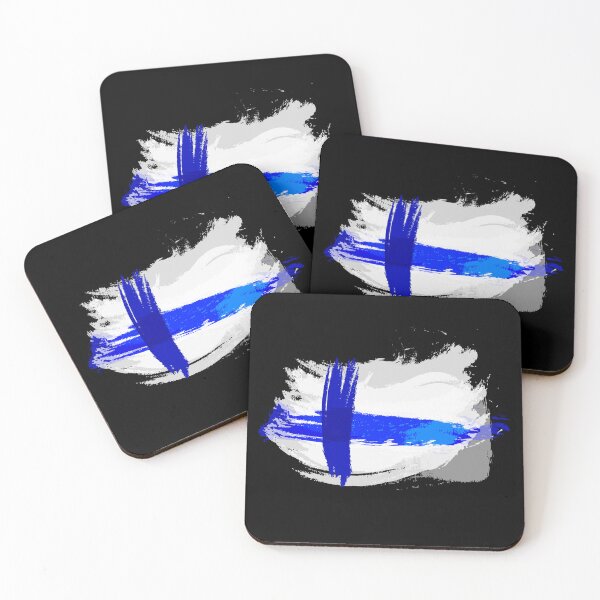 Item preview, Finland Flag in Grunge Paint Style designed and sold by Store-Designify.