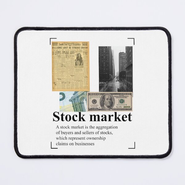 Item preview, stock market collage designed and sold by Jabaroni.