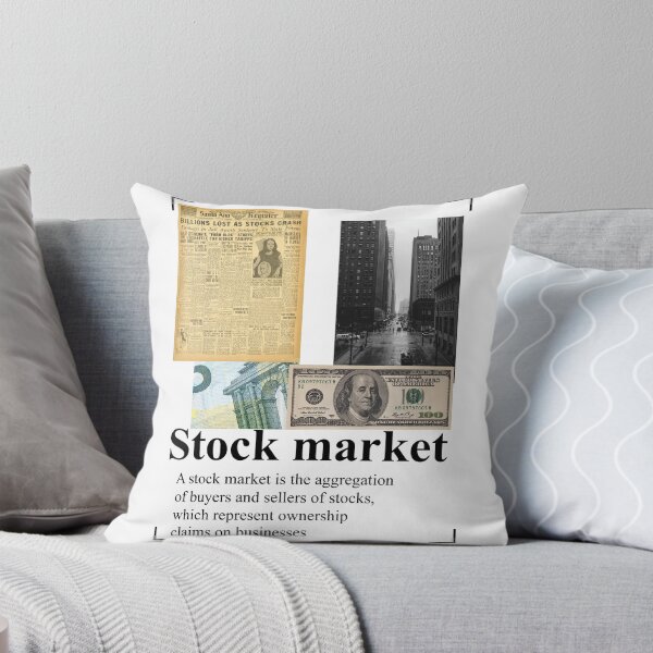 Item preview, stock market collage designed and sold by Jabaroni.
