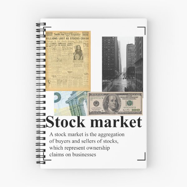 Item preview, stock market collage designed and sold by Jabaroni.