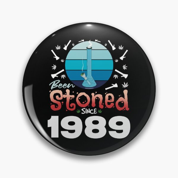 Item preview, Been stoned since 1989 (Blue retro vintage sunset with bong) designed and sold by YomeHayin.
