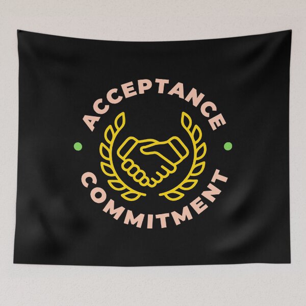 Item preview, Acceptance And Commitment - Mental Health Quotes | Mental Health Awareness designed and sold by Delandor.