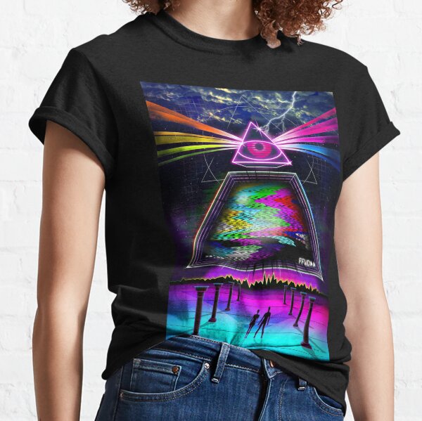 Static Intelligence - VHS 80s Retro Glitch Classic T-Shirt