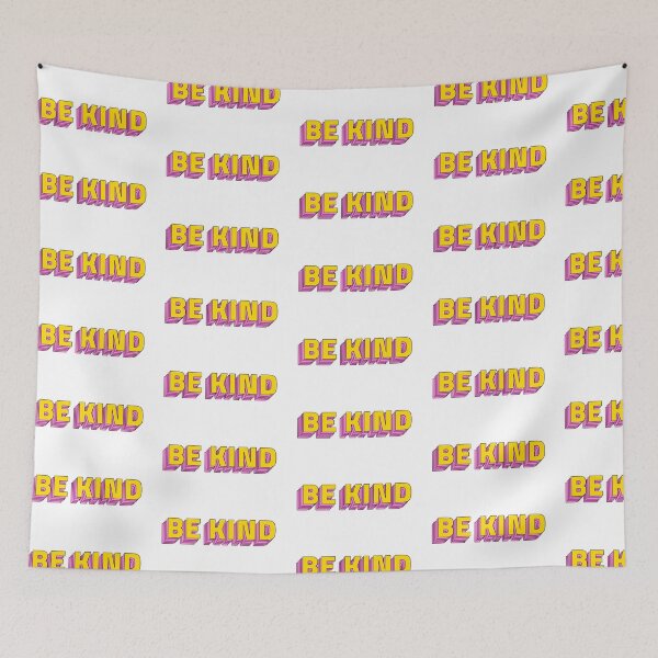 Item preview, Be kind, layered typography retro style designed and sold by sirineab.