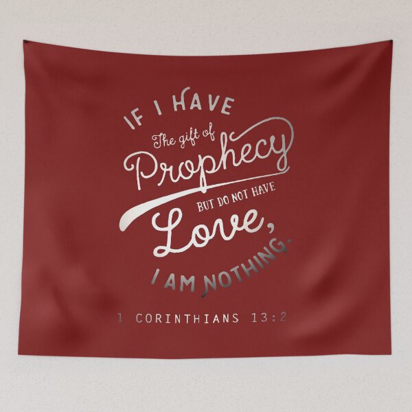 Item preview, 1 Corinthians 13 2 Gift Of Prophecy designed and sold by teenugs.