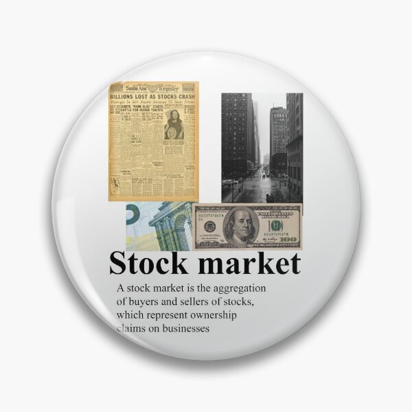 Item preview, stock market collage designed and sold by Jabaroni.