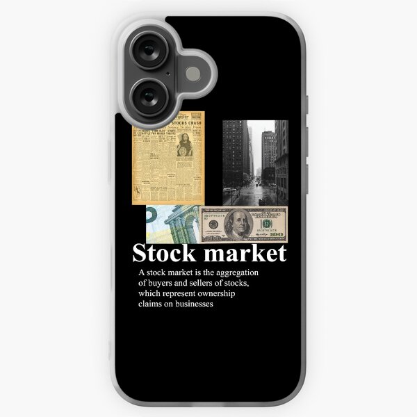 stock market collage