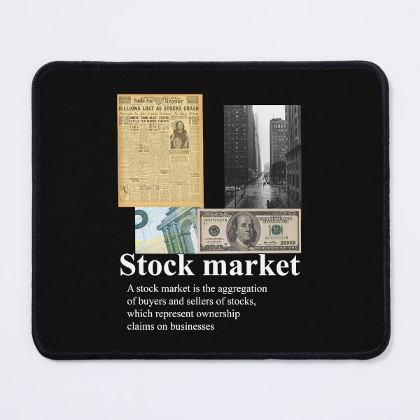 Item preview, stock market collage designed and sold by Jabaroni.