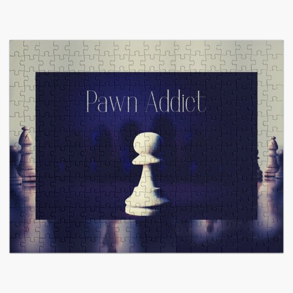 Pornographic (Pawnographic) Pawn Addict Chess theme jigsaw-puzzle  Jigsaw Puzzle
