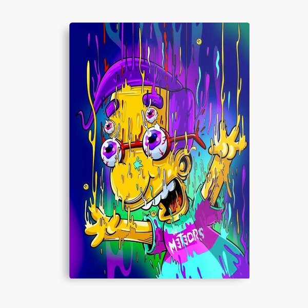 Bart Simpson & factory Milhouse canvas paiting