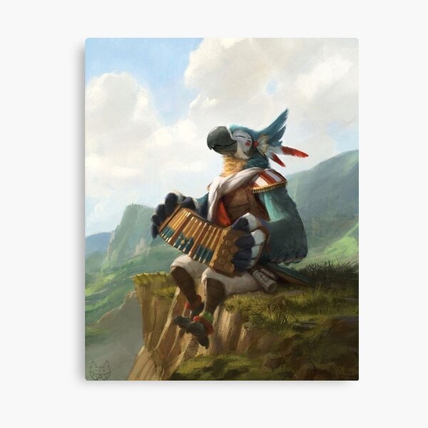 kass the bird Canvas Print