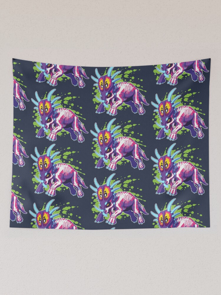 Thumbnail 2 von 3, Wandbehang, Radioaktiver Styracosaurus designt und verkauft von Kirara.