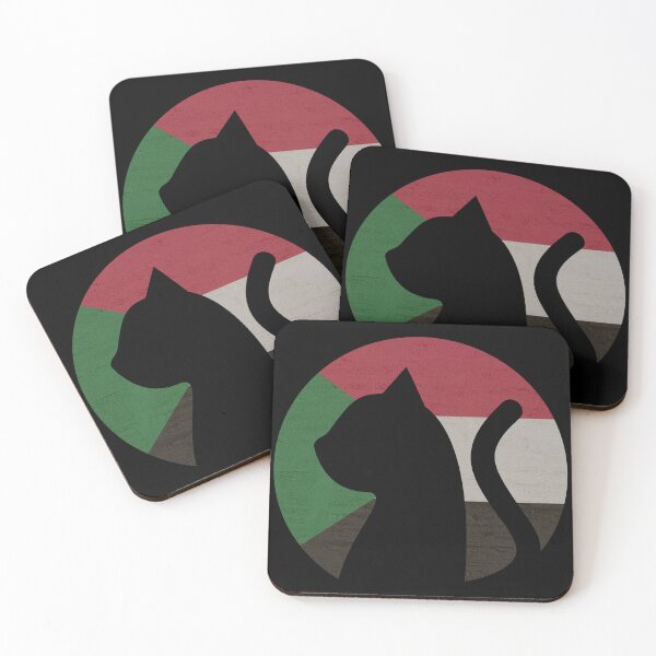 Item preview, Cat in Sudanese Flag - Funny Cat Picture of a Sudanese Patriotic Kitty Cat designed and sold by FunnyCatsFam.