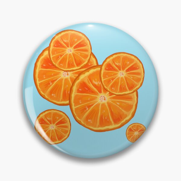 Item preview, Six Orange Fruit Slices  designed and sold by anatovas.