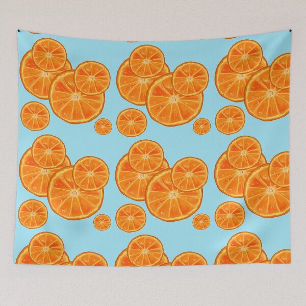 Item preview, Six Orange Fruit Slices  designed and sold by anatovas.