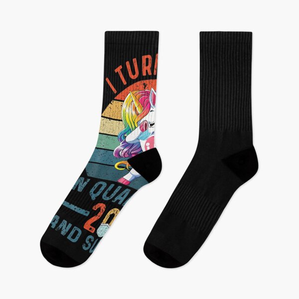 Item preview, I turned 9 In quarantine 2021 And Survived Dabbing Unicorn  designed and sold by SophiaSpen.