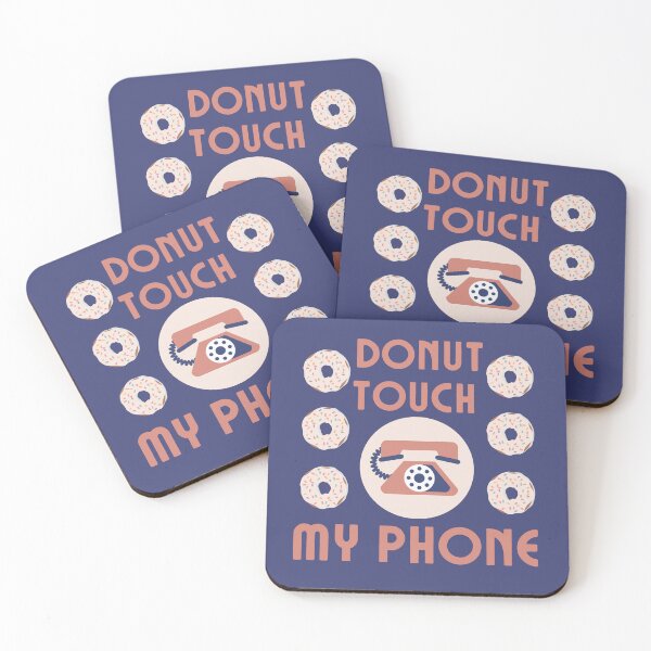 Item preview, Donut Touch My Phone Retro designed and sold by SunfullyYours.