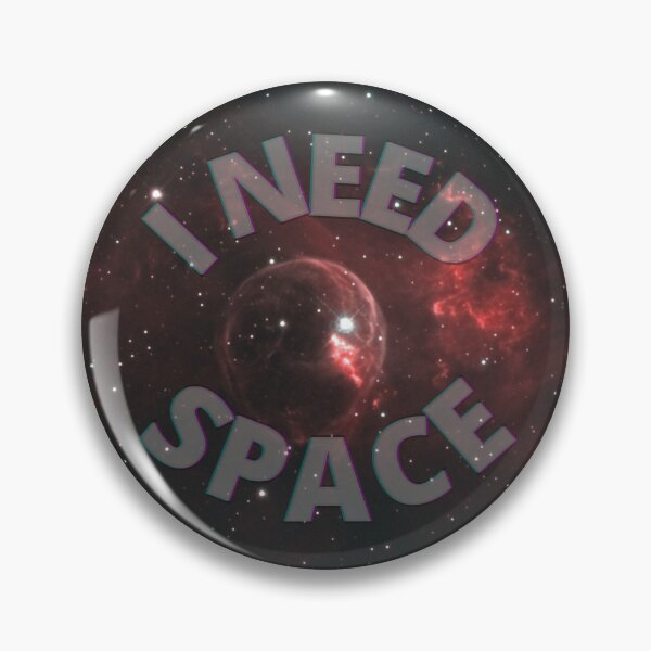 Item preview, I Need Space (Circle) - Red Galaxy designed and sold by Quirkdom.
