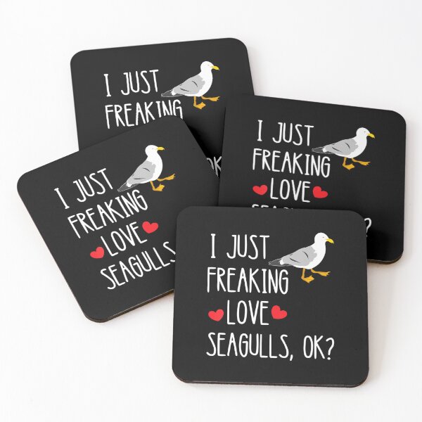 Item preview, I Just Freaking Love Seagulls Birds Albatros Terns Dock Gull . designed and sold by JuneSalazar.