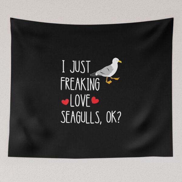 Item preview, I Just Freaking Love Seagulls Birds Albatros Terns Dock Gull . designed and sold by JuneSalazar.
