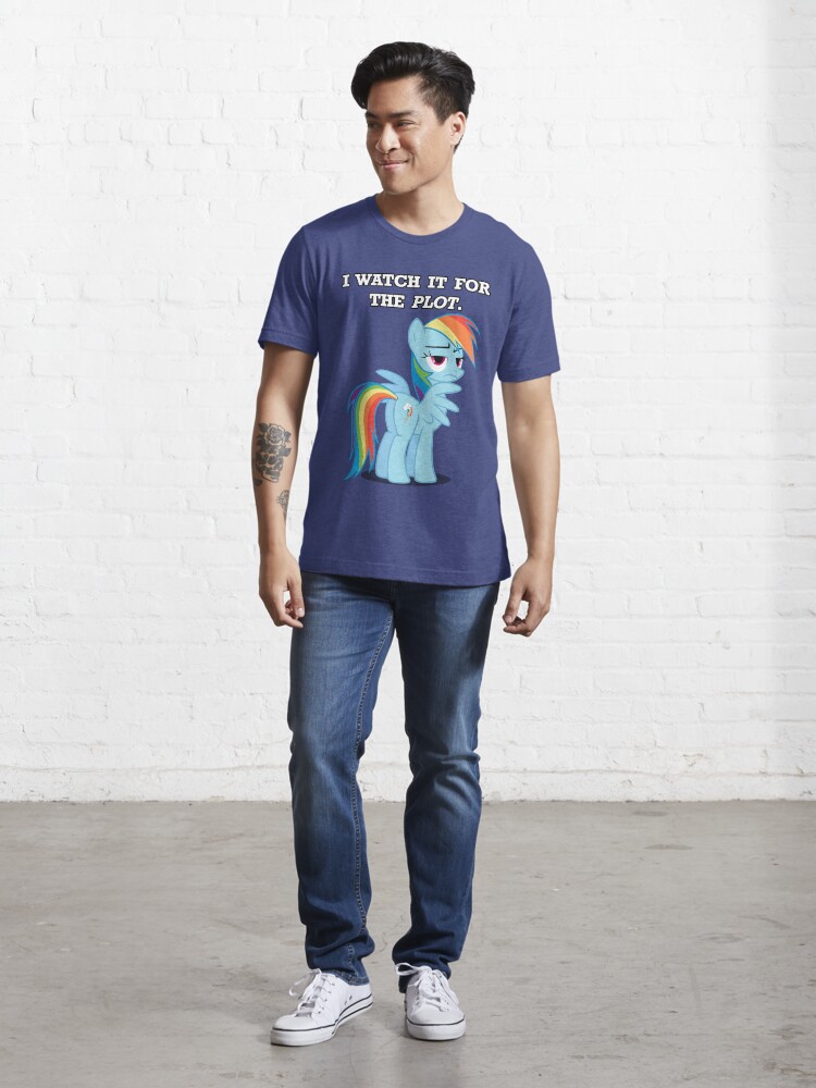 Alternate view of For the Plot (Rainbowdash) Essential T-Shirt