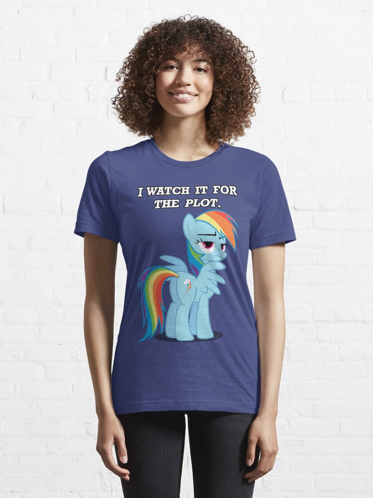 Alternate view of For the Plot (Rainbowdash) Essential T-Shirt