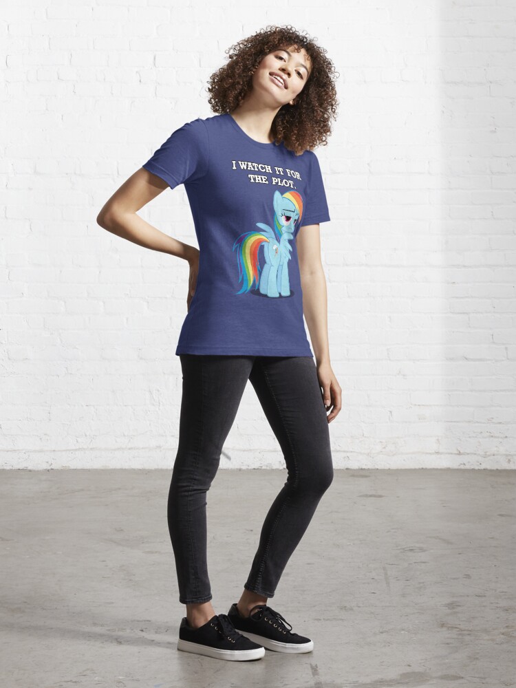 Alternate view of For the Plot (Rainbowdash) Essential T-Shirt