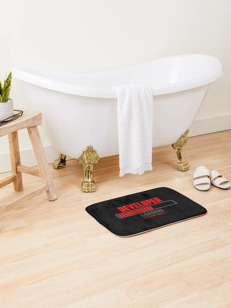 Thumbnail 2 of 6, Bath Mat, Developer- Loading please wait designed and sold by VrajStudio.