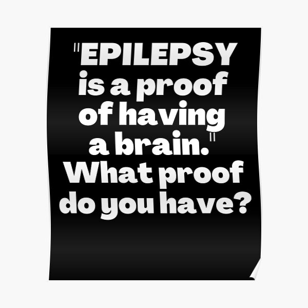 Poster « Sensibilisation à l'épilepsie, Guerrier de l'épilepsie