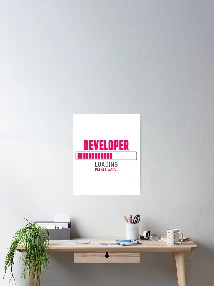 Thumbnail 2 of 3, Poster, Developer- Loading please wait designed and sold by VrajStudio.