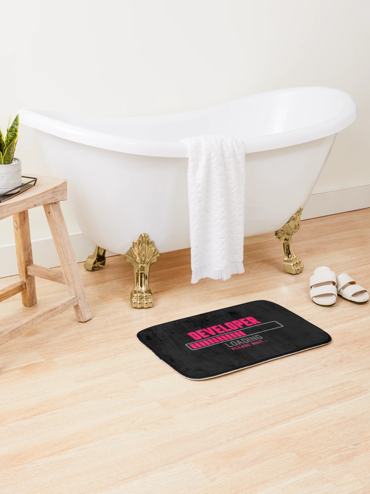 Thumbnail 2 of 6, Bath Mat, Developer- Loading please wait designed and sold by VrajStudio.