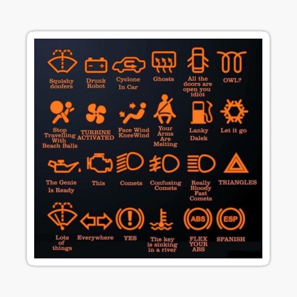 automotive sign language Sticker