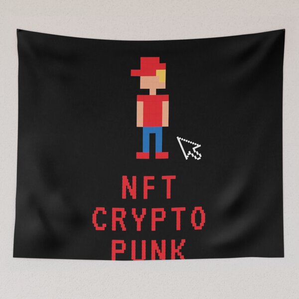 Item preview, Caractère et lettrage pixelisés crypto punk NFT. . classique designed and sold by SaraKayden.