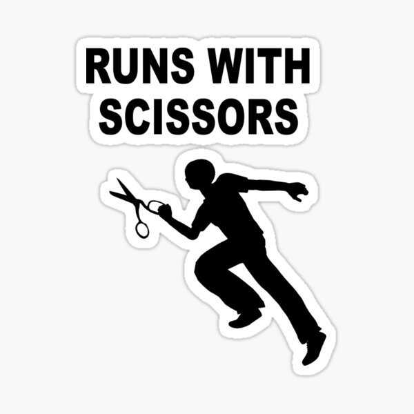 Runs With Scissors Demerit Badge | Pin