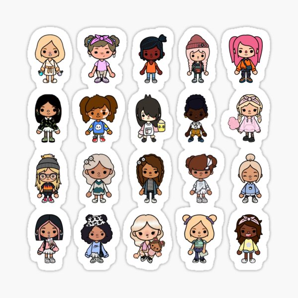 toca boca , toca life characters cute Sticker for Sale by ducany