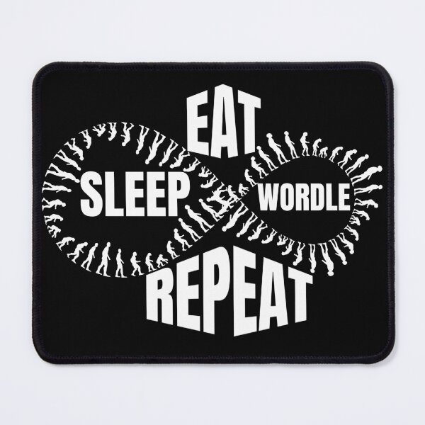 Item preview, Eat sleep wordle repeat designed and sold by Recoshet.