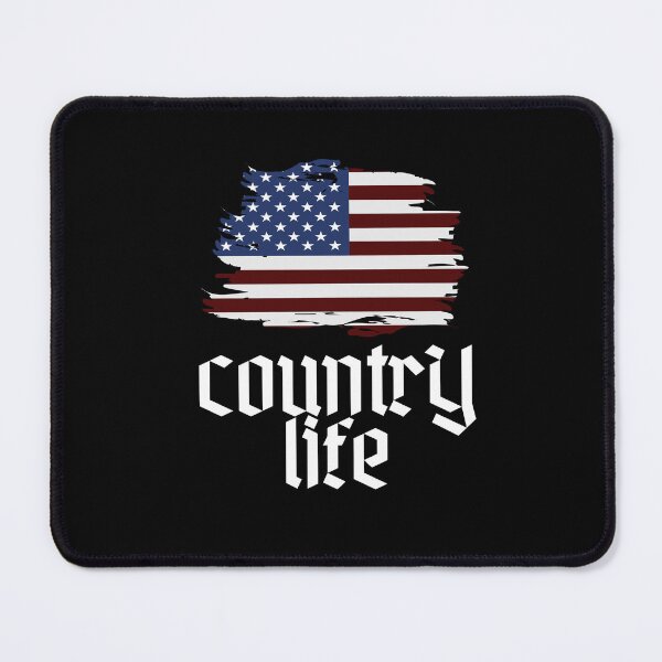 Item preview, Country Life with American Flag _ Country Life  designed and sold by Shirtazy.