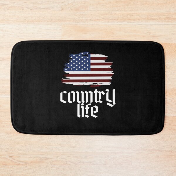 Item preview, Country Life with American Flag _ Country Life  designed and sold by Shirtazy.
