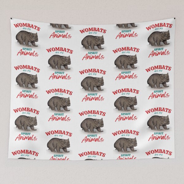 Item preview, Wombats are My Spirit Animals Aussie wildlife  designed and sold by headpossum.