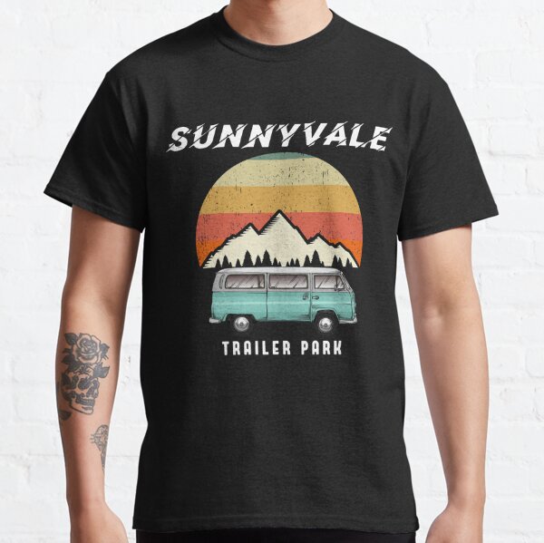 Birthday Gift Trailer Park Sunnyvale Boys Gifts Retro Wave Classic T-Shirt